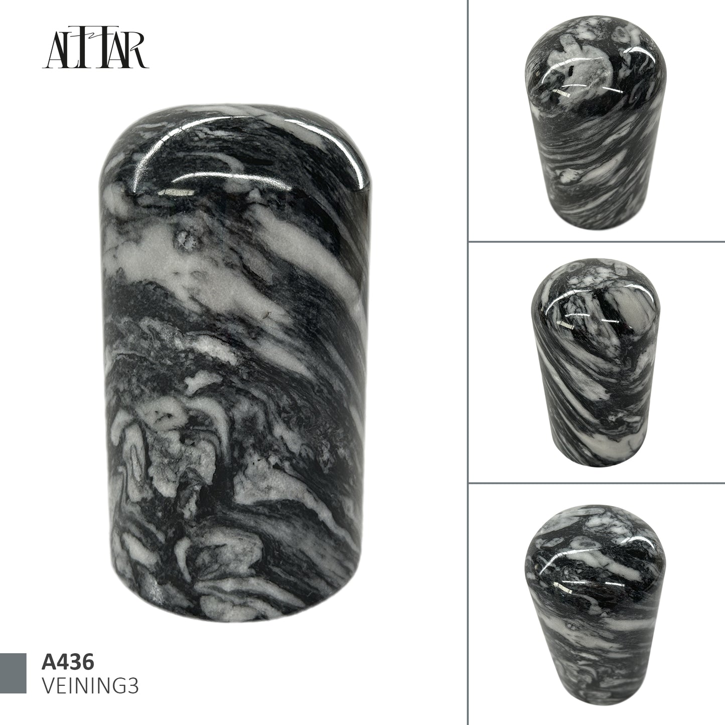 Gray Marble Stone Cremation Urn for Human or Pet Ashes, Ash container, Cremation vessel, Urn 25 cubic inches, Keepsake urn hand carved