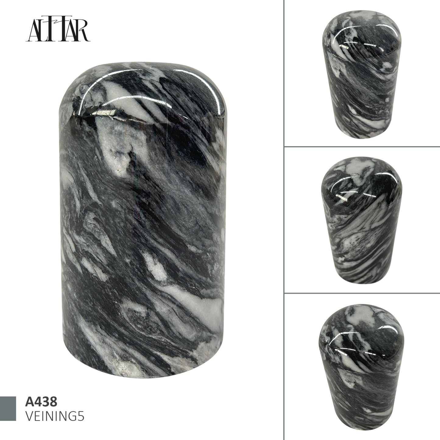 Gray Marble Stone Cremation Urn for Human or Pet Ashes, Ash container, Cremation vessel, Urn 25 cubic inches, Keepsake urn hand carved