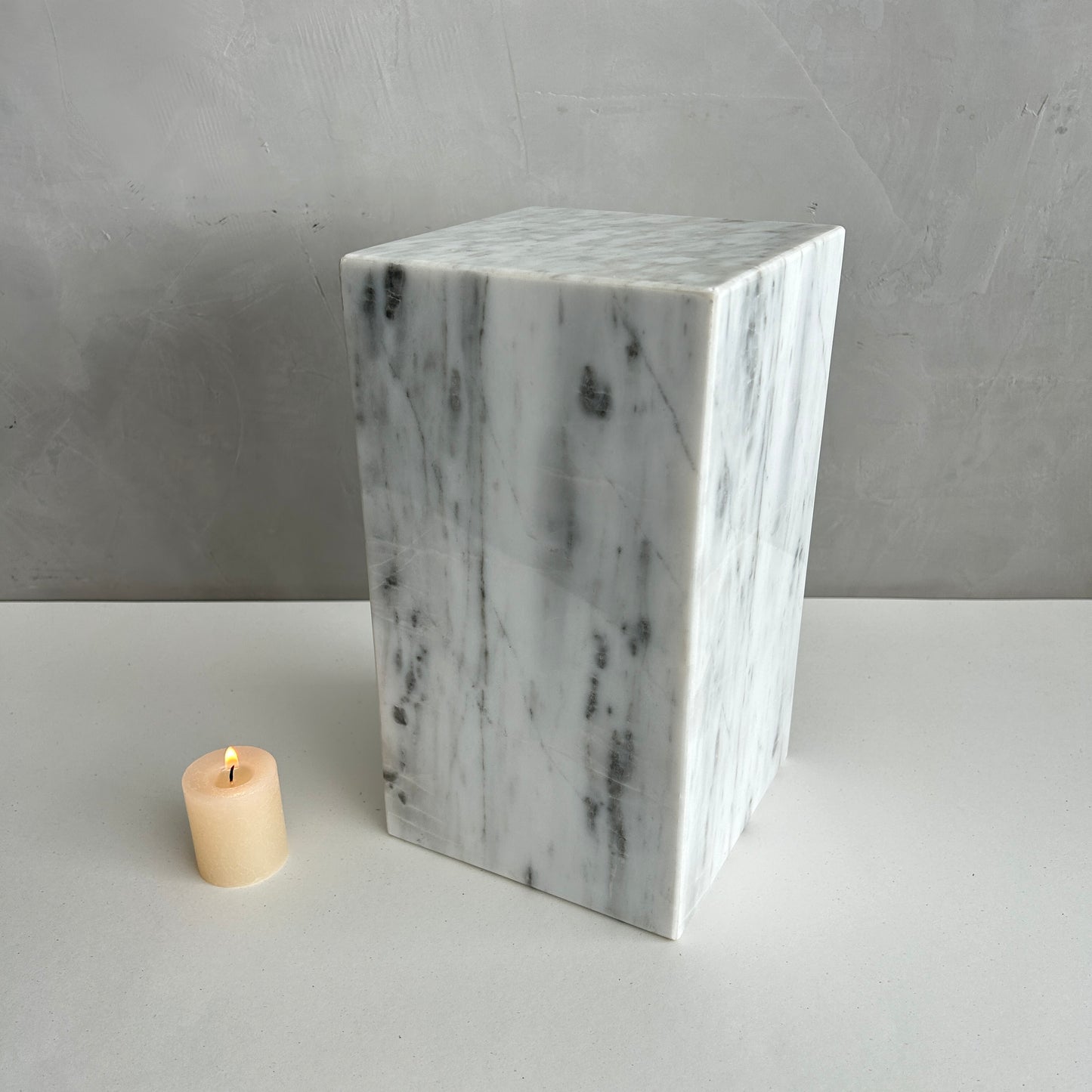 Natural White Marble Urn, Hand-Carved Memorial Individual Urn for Ashes, Marble Stone Funeral Urn, Beautiful Natural Urn for Human Ashes.
