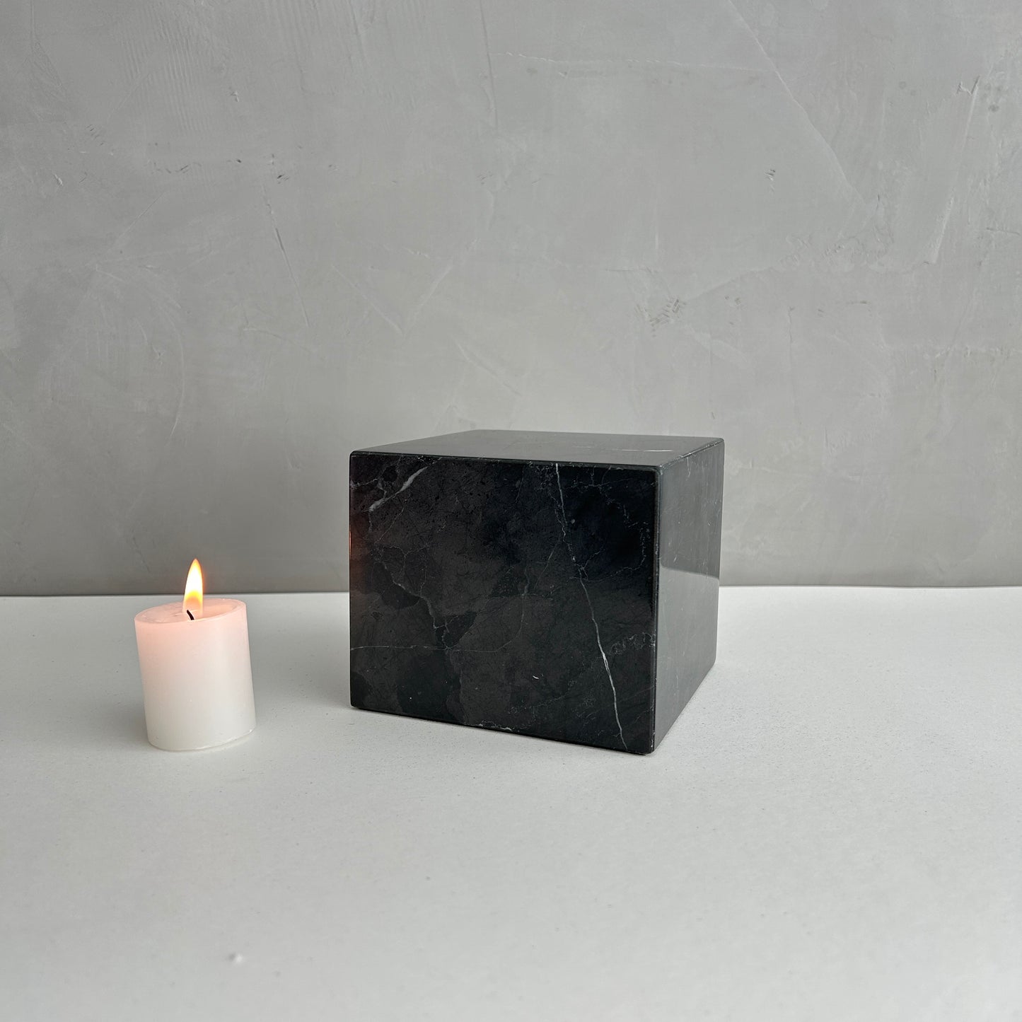 Gorgeous Handcrafted Mini Marble Cremation Urn, Small Memorial Urn for Ashes, Unique White Marble Keepsake Urn Loved Ones, Natural Stone Urn