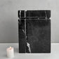 Black Marble Individual Urn for Ashes, Handcrafted Memorial Urn for Loved Ones, Timeless Natural Stone Urn.