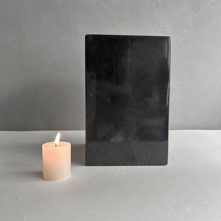 Black Marble Individual Urn - 120 cubic inches