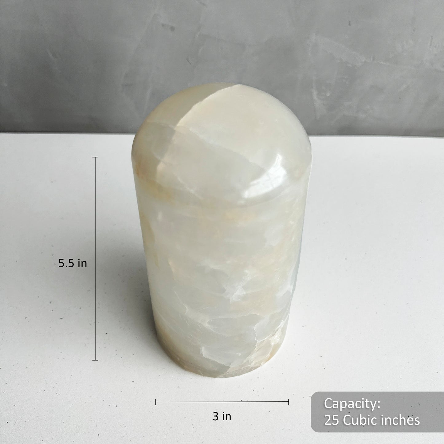 White Onyx Stone Cremation Urn for Loved ones, Ash container, Cremation vessel, Mini Urn, Keepsake urn