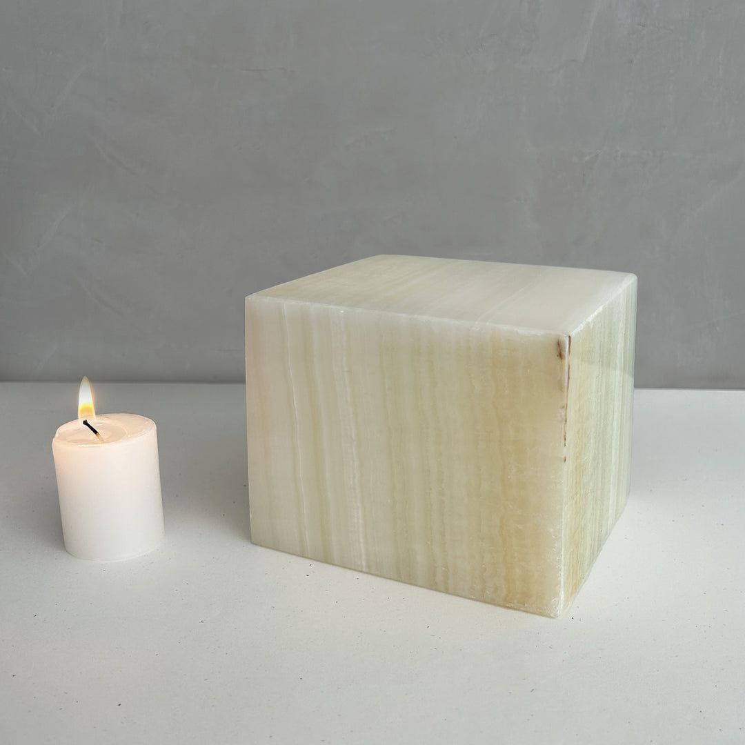 Unique Hand-Carved Marble Funeral Urn, Small Memorial Urn for Ashes,  Natural Stone Keepsake Urn, Handcrafted Memorial Urn.