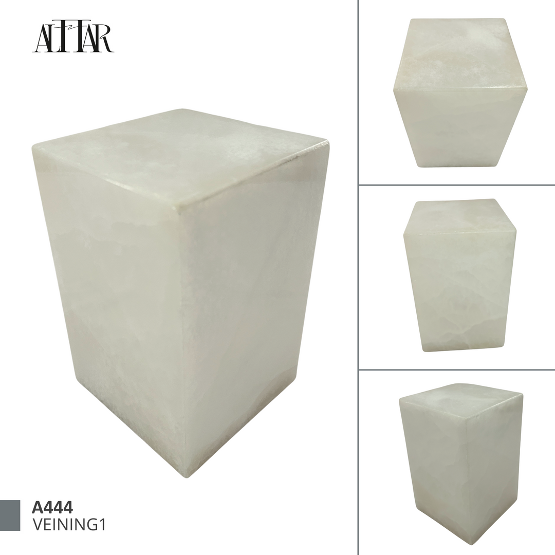 White Onyx Individual Urn - 120 cubic inches