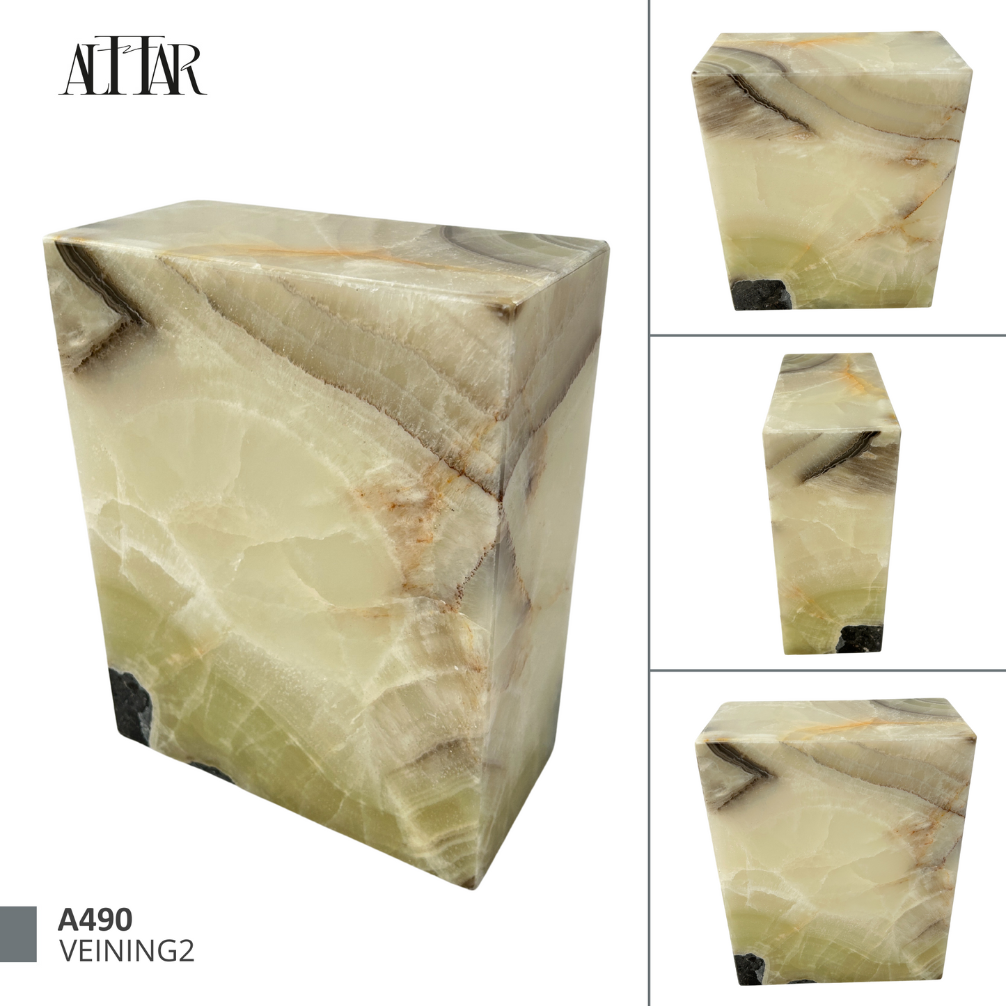 Elegant Natural Onyx Cremation Urn, Individual Urn for Ashes, Handcrafted Memorial Urn for Loved Ones, Timeless Natural Stone Urn