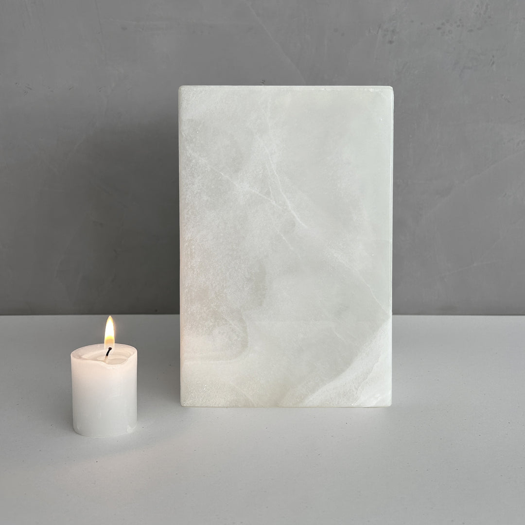 White Onyx Individual Urn - 120 cubic inches