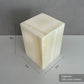 Hand-Carved White/Green Onyx Cremation Urn: 120 Cubic Inches