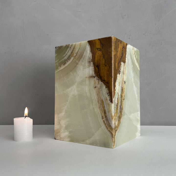 Green Onyx Individual Urn - 120 cubic inches