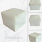 Hand-Carved White Onyx Memorial Urn: Small Natural Stone Keepsake