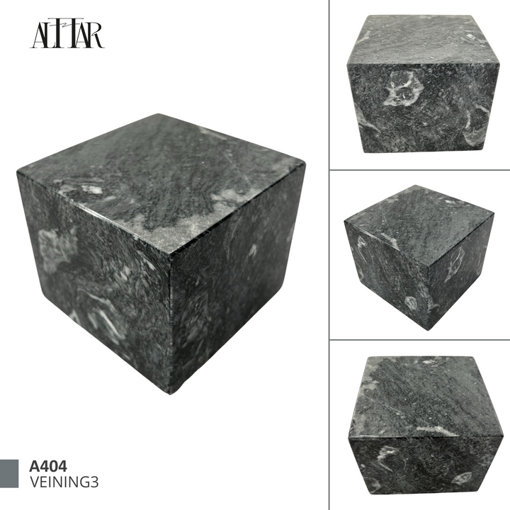 Gorgeous Mini Marble Cremation Urn, Small Memorial Urn for Ashes, Unique Gray Marble Keepsake Urn Loved Ones, Natural Stone Urn Handcrafted