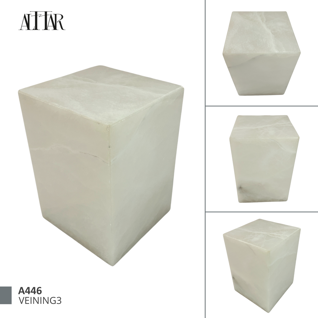 White Onyx Individual Urn - 120 cubic inches