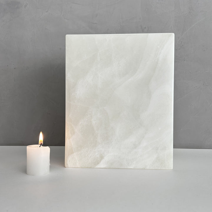 White Onyx Individual Urn, beautiful ash container, natural stone urn for human Ashes, unique white urn for loved ones, onyx stone container