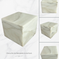 Hand-Carved White Onyx Memorial Urn: Small Natural Stone Keepsake
