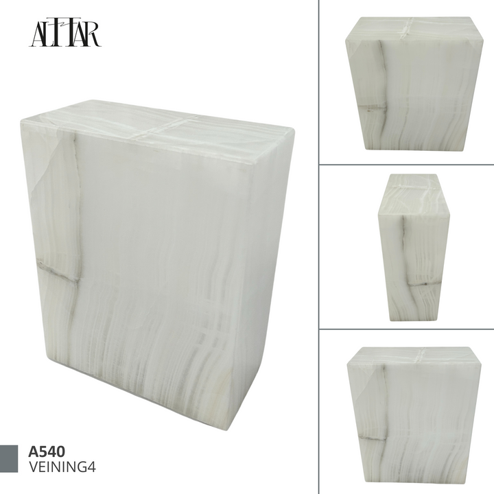 White Onyx Individual Urn, beautiful ash container, natural stone urn for human Ashes, unique white urn for loved ones, onyx stone container