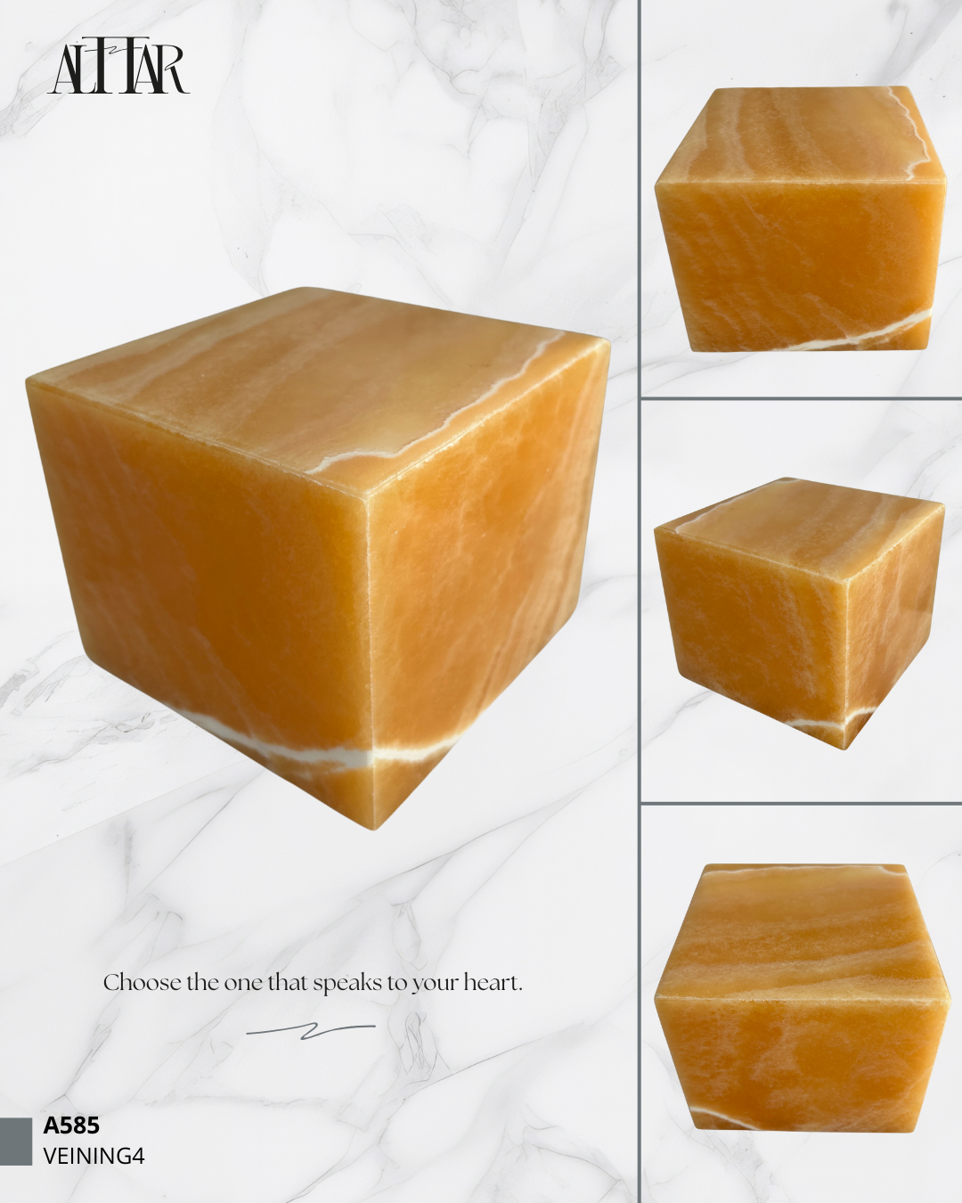 Hand-Carved Onyx Memorial Urn: Natural Stone Pet/Ashes Keepsake