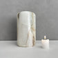 White Onyx Stone Cremation Urn for Human Ashes, Ash container, Cremation vessel, Urn 150 cubic inches, Beautiful handmade natural onyx urn