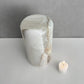 White Onyx Stone Cremation Urn for Human Ashes, Ash container, Cremation vessel, Urn 150 cubic inches, Beautiful handmade natural onyx urn