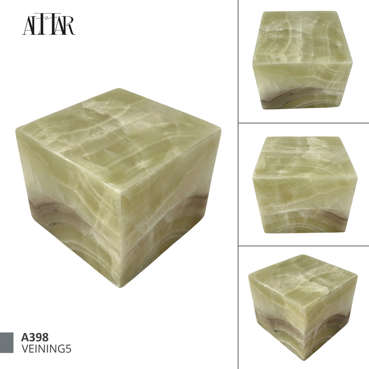 Unique Hand-Carved Onyx Natural Stone Funeral Urn, Small Memorial Urn for Ashes,  Natural Stone Keepsake Urn, Handcrafted Memorial Urn.