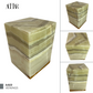 Green Onyx Individual Urn - 120 cubic inches