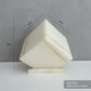 Natural White and Beige Onyx Stone Individual Urn - 280 cubic inches