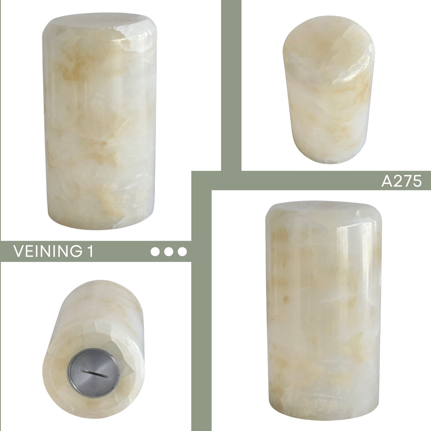 White Onyx Urn - 150 cubic inches