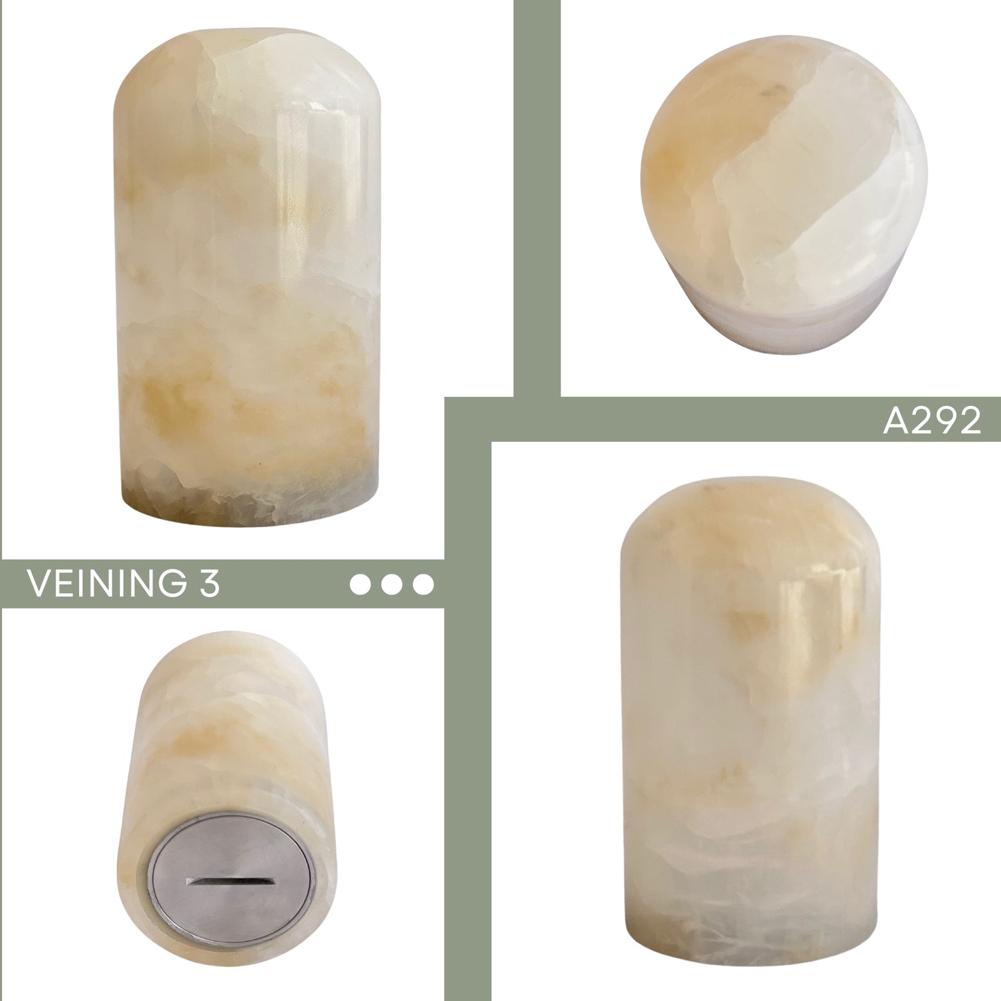 White Onyx Urn - 25 cubic inches