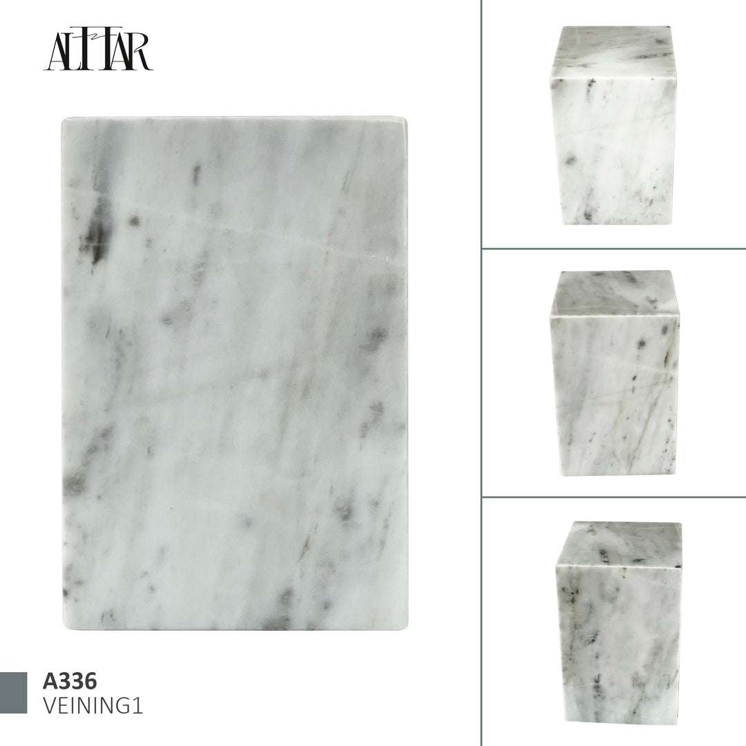 White Marble Individual Cremation Urn, Handmade Memorial for Ashes, Timeless Natural Stone Urn, Natural Stone Urn, Handcrafted Funeral Urn.