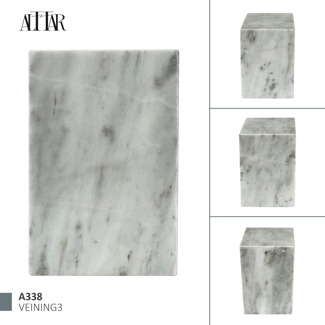 White Marble Individual Cremation Urn, Handmade Memorial for Ashes, Timeless Natural Stone Urn, Natural Stone Urn, Handcrafted Funeral Urn.