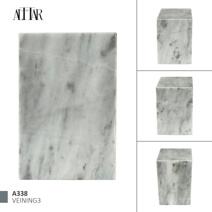 White Marble Individual Cremation Urn, Handmade Memorial for Ashes, Timeless Natural Stone Urn, Natural Stone Urn, Handcrafted Funeral Urn.