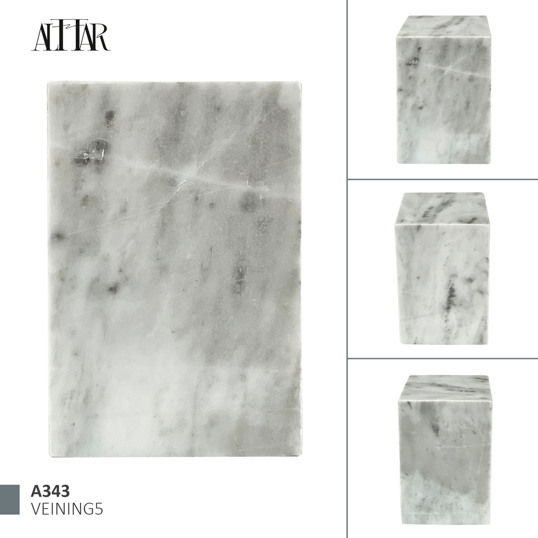 White Marble Individual Cremation Urn, Handmade Memorial for Ashes, Timeless Natural Stone Urn, Natural Stone Urn, Handcrafted Funeral Urn.