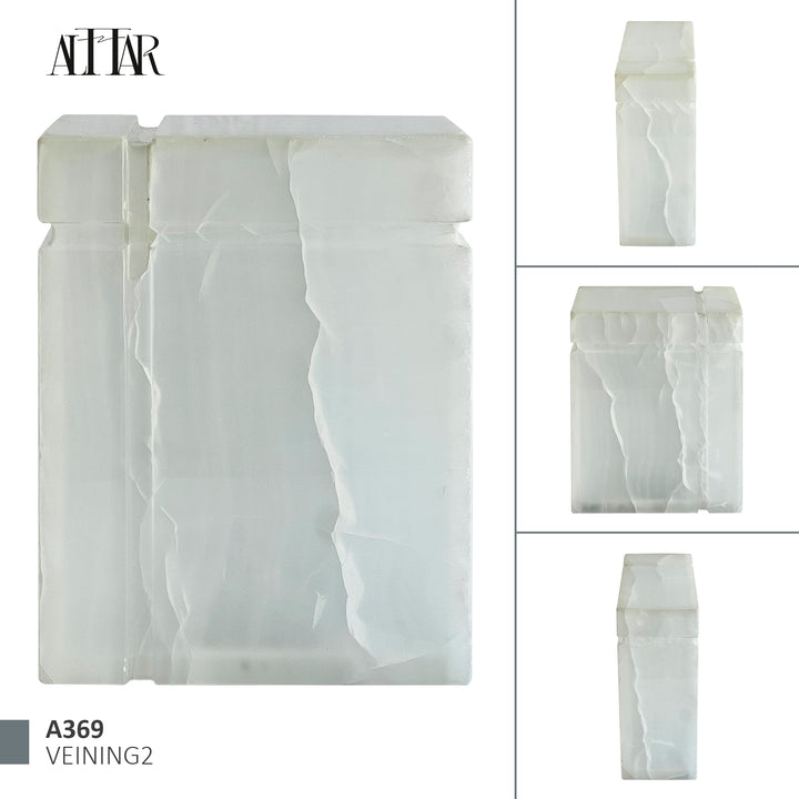 White Onyx Individual Urn, beautiful ash container, natural stone urn for human Ashes, unique white urn for loved ones, onyx stone container