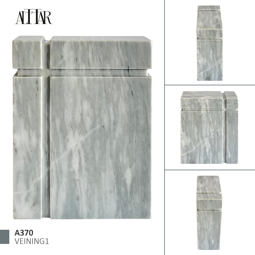 Beautiful White Marble Cremation Urn for Human or pet Ashes, Ash container, Cremation vessel