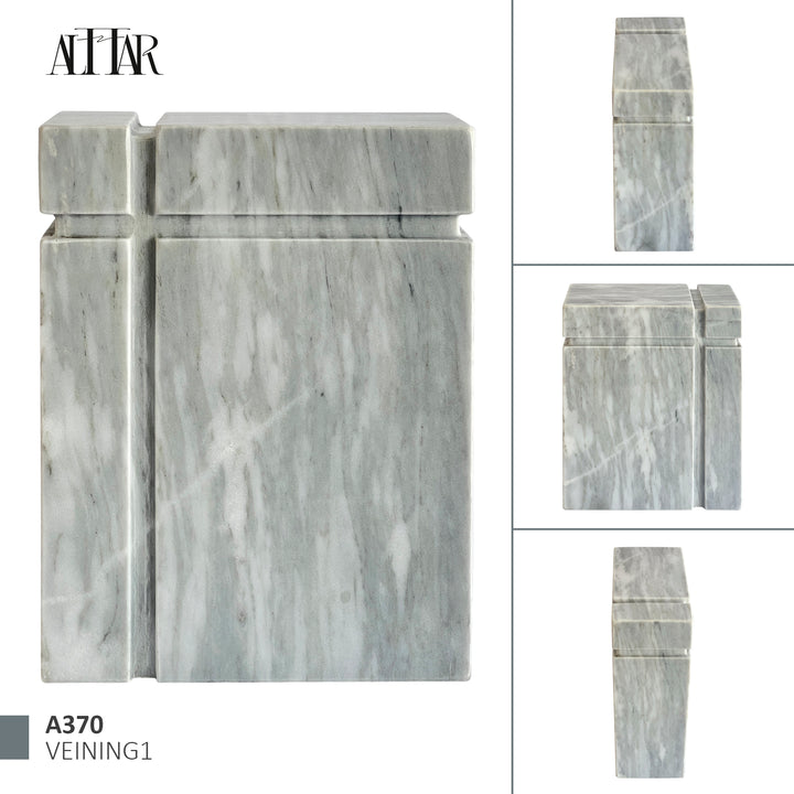 Beautiful White Marble Cremation Urn for Human or pet Ashes, Ash container, Cremation vessel