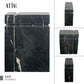 Black Marble Individual Urn for Ashes, Handcrafted Memorial Urn for Loved Ones, Timeless Natural Stone Urn.