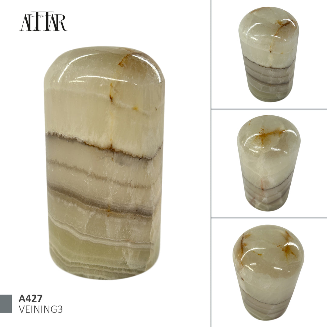 Green Onyx Stone Cremation Urn for Human or Pet Ashes, Ash container, Cremation vessel, Urn 25 cubic inches, Keepsake urn