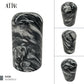 Gray Marble Stone Cremation Urn for Human or Pet Ashes, Ash container, Cremation vessel, Urn 25 cubic inches, Keepsake urn hand carved