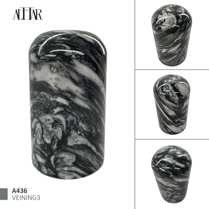 Gray Marble Stone Cremation Urn for Human or Pet Ashes, Ash container, Cremation vessel, Urn 25 cubic inches, Keepsake urn hand carved