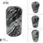 Gray Marble Stone Cremation Urn for Human or Pet Ashes, Ash container, Cremation vessel, Urn 25 cubic inches, Keepsake urn hand carved