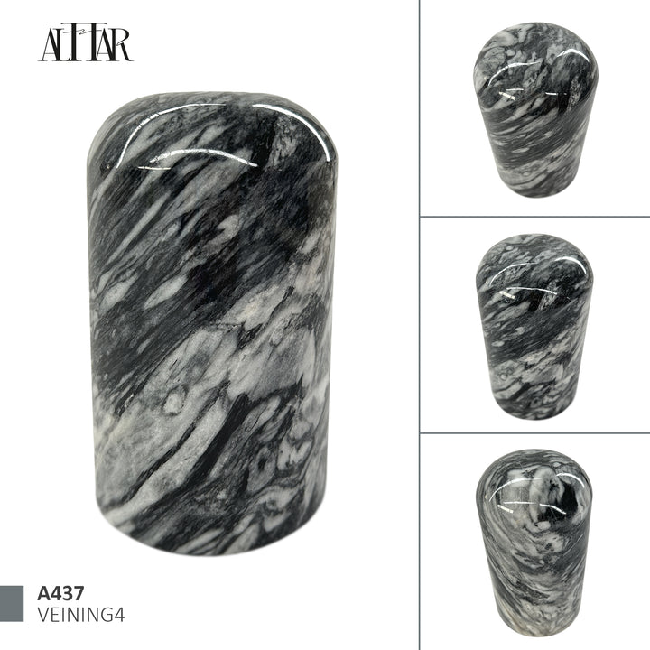 Gray Marble Stone Cremation Urn for Human or Pet Ashes, Ash container, Cremation vessel, Urn 25 cubic inches, Keepsake urn hand carved