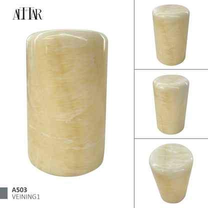 Honey Onyx Stone Cremation Urn for Human Ashes, Ash container, Cremation vessel, Urn 150 cubic inches, Beautiful handmade natural onyx urn