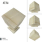 Natural White and Beige Onyx Stone Individual Urn - 280 cubic inches