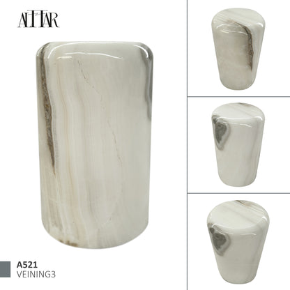 White Onyx Stone Cremation Urn for Human Ashes, Ash container, Cremation vessel, Urn 150 cubic inches, Beautiful handmade natural onyx urn