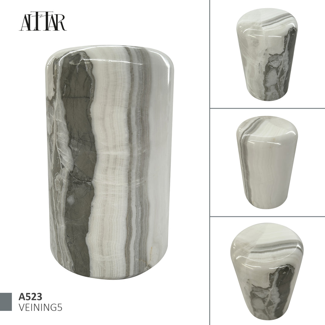 White Onyx Stone Cremation Urn for Human Ashes, Ash container, Cremation vessel, Urn 150 cubic inches, Beautiful handmade natural onyx urn