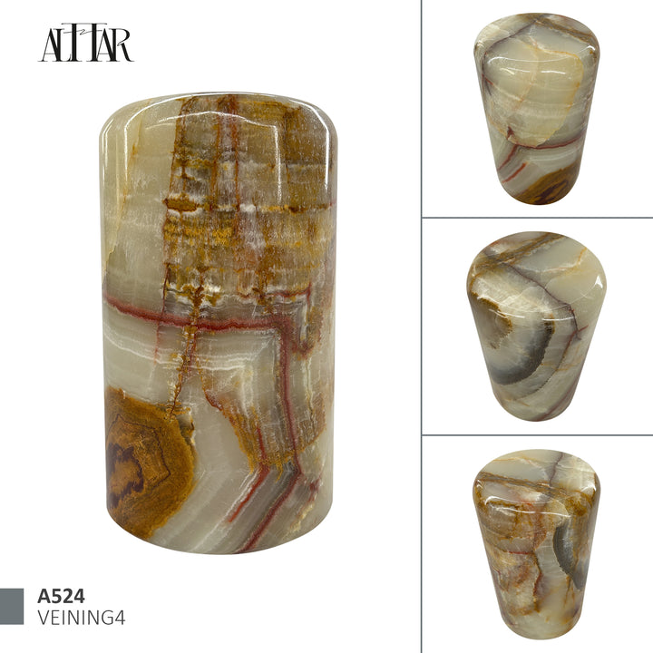 Green Onyx Stone Cremation Urn for Human Ashes, Ash container, Cremation vessel, Urn 150 cubic inches