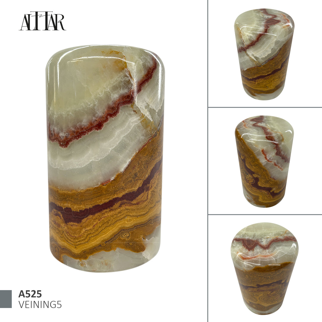 Green Onyx Stone Cremation Urn for Human Ashes, Ash container, Cremation vessel, Urn 150 cubic inches