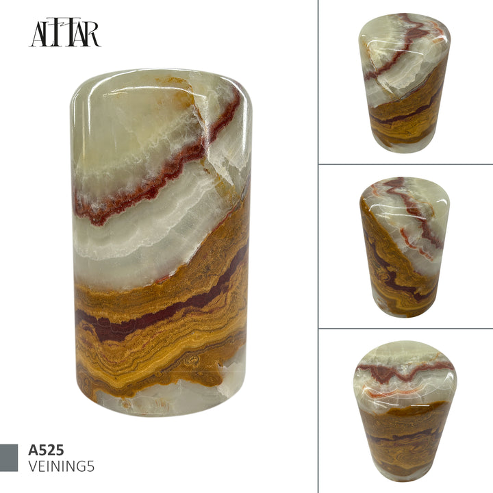 Green Onyx Stone Cremation Urn for Human Ashes, Ash container, Cremation vessel, Urn 150 cubic inches