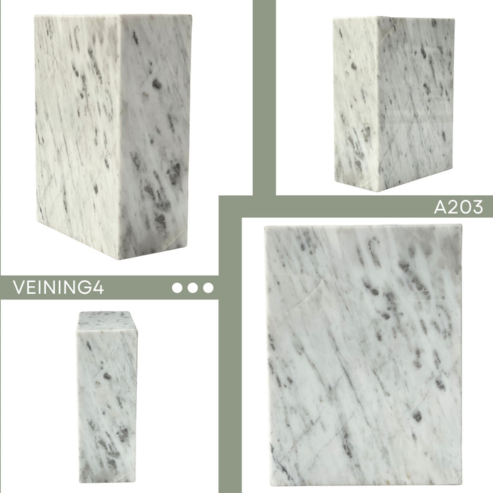 Natural White Marble Urn, Hand-Carved Memorial Individual Urn for Ashes, Funeral Urn, Unique White Stone Memorial Urn for Ashes, Handcrafted