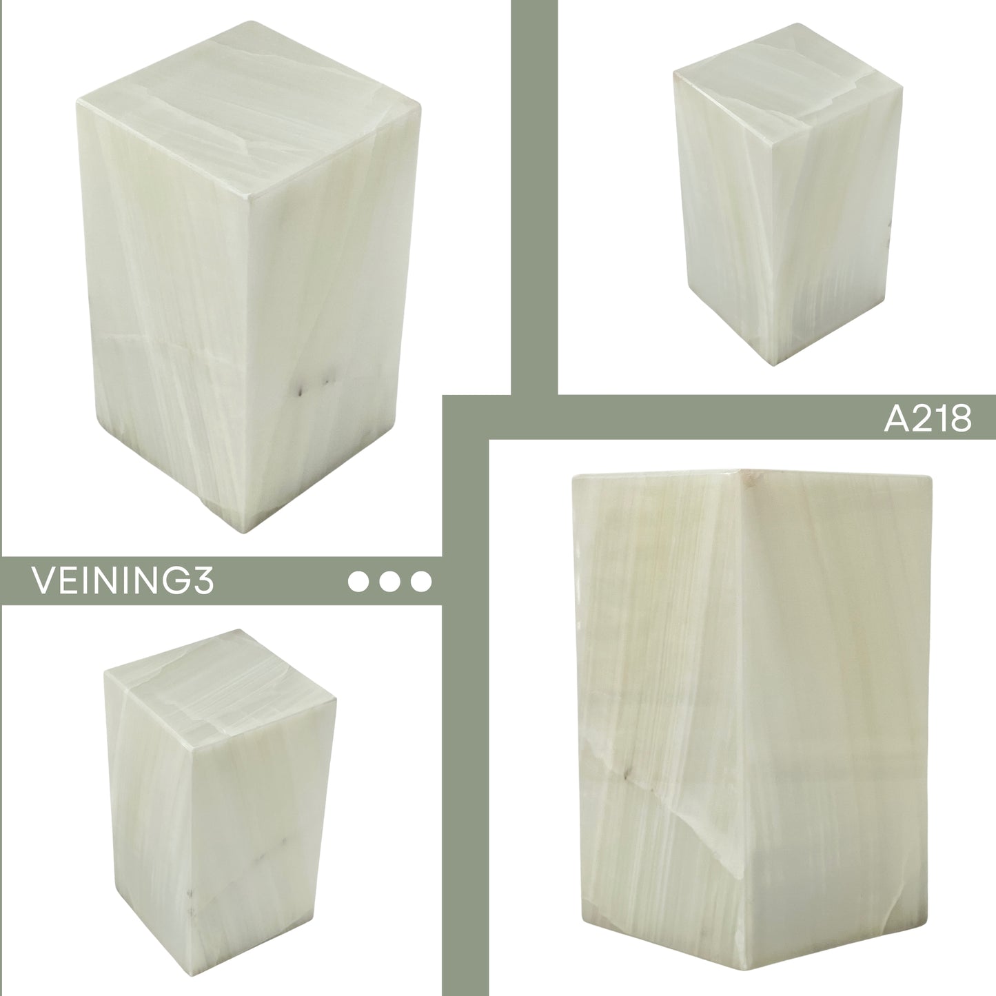 White Onyx Individual Urn - 180 cubic inches