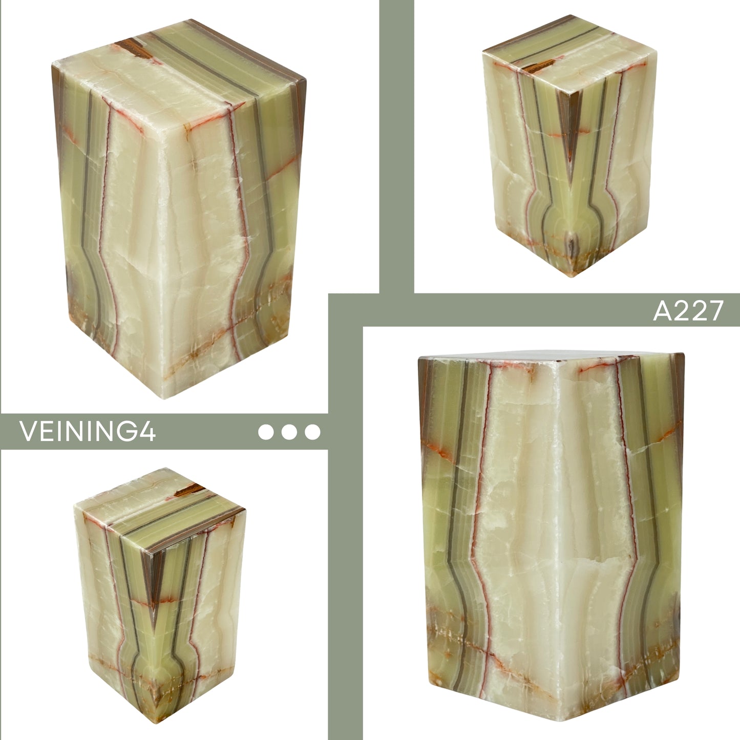 Green Onyx Individual Urn - 180 cubic inches